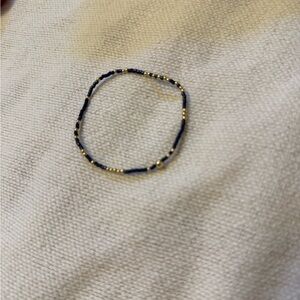 Enewton Gold and Navy Beaded Bracelet